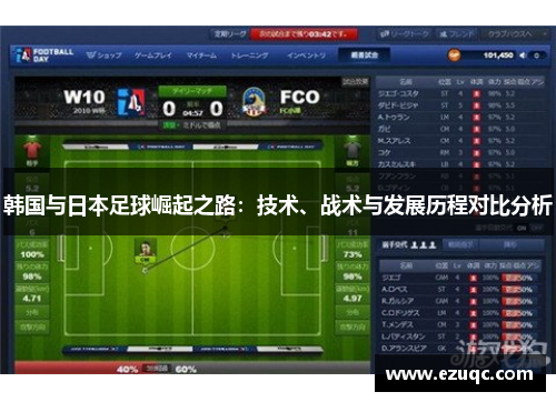 韩国与日本足球崛起之路：技术、战术与发展历程对比分析